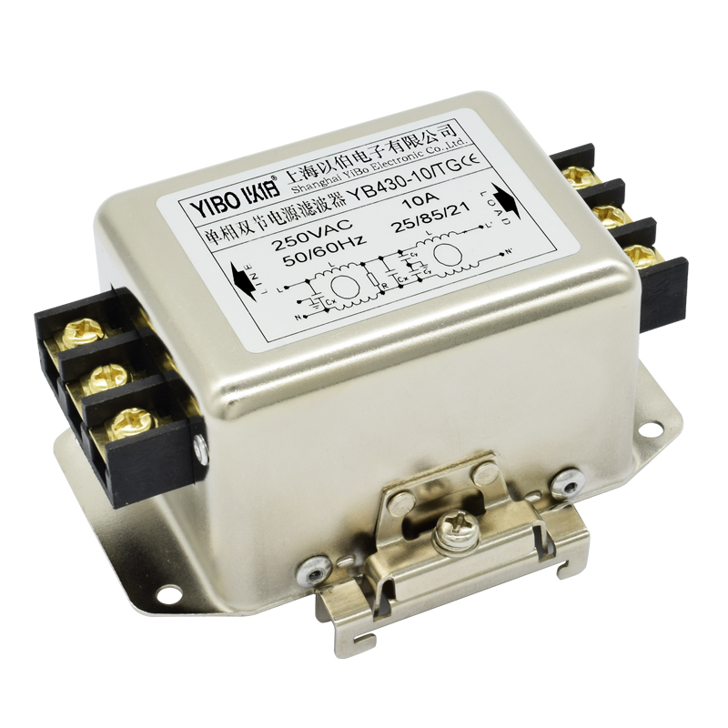 YB430系列單相雙節電源濾波器