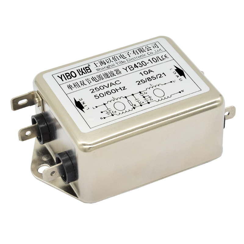 YB430系列單相雙節電源濾波器